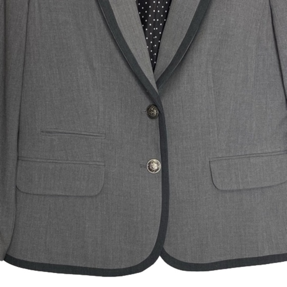 NINE WEST Suit Separates 2 Button Dark Academia Blazer Office Siren Preppy 10 - Picture 9 of 13